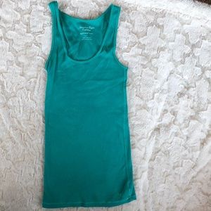 Teal boyfriend tank